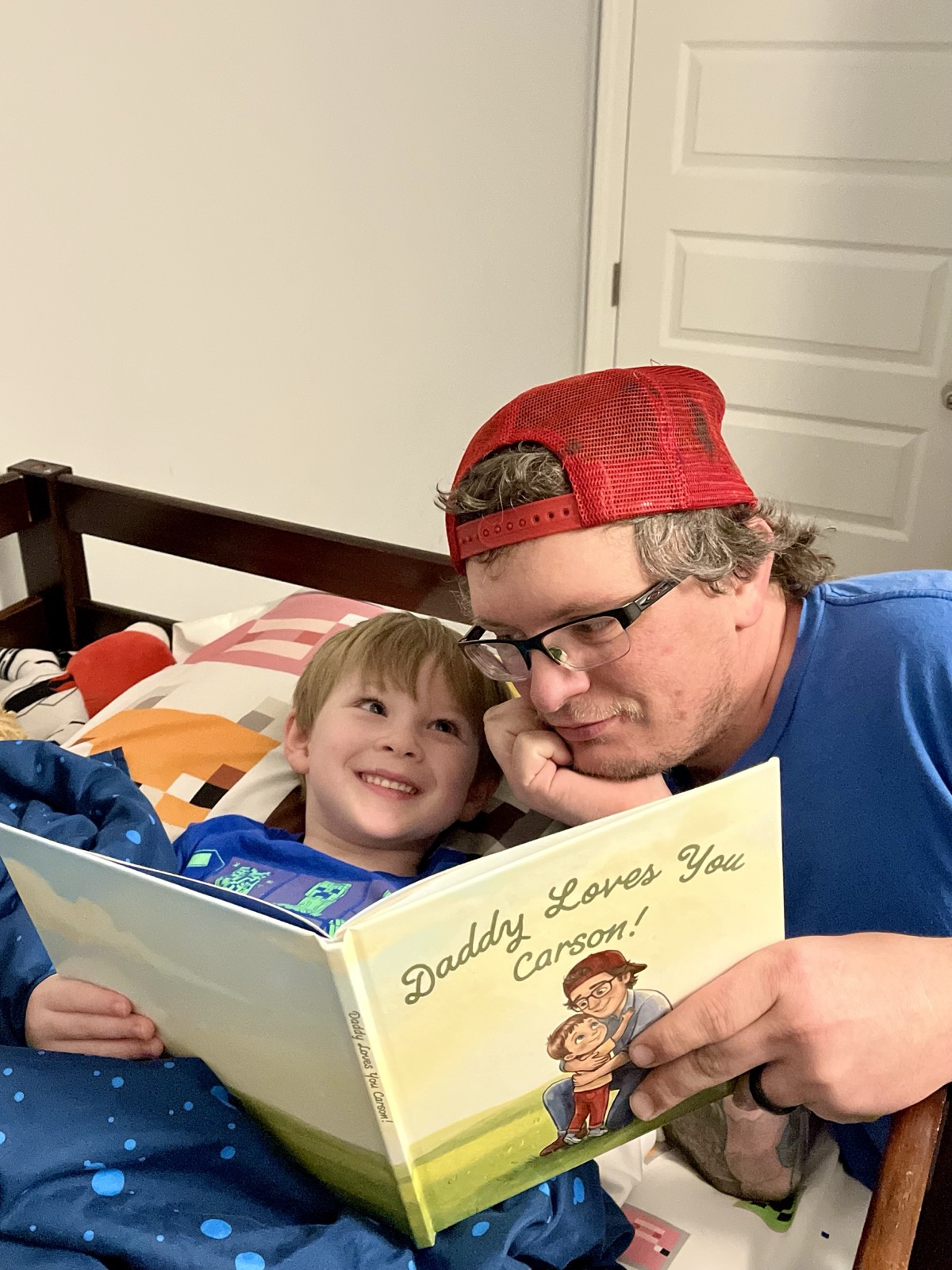 Family reading together