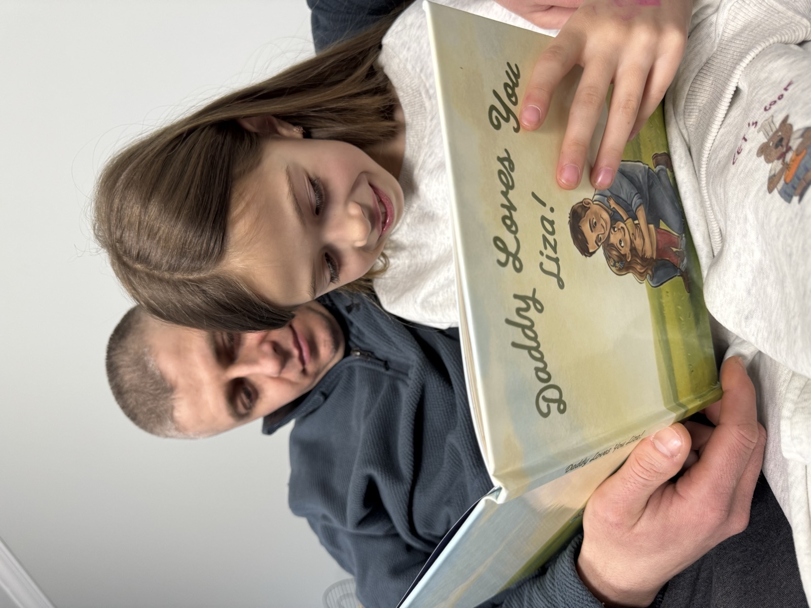 Family with their personalized storybook